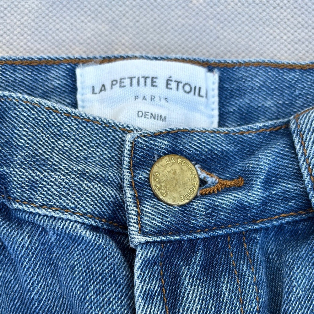 Bought in Paris used once Blue Denim Jeans
